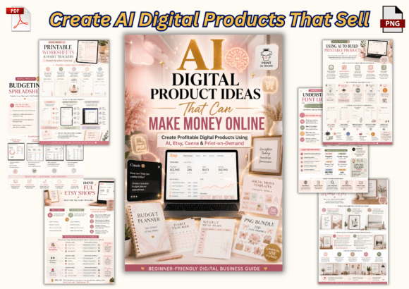 Download AI Digital Product Ideas to Sell - Digital product Collection