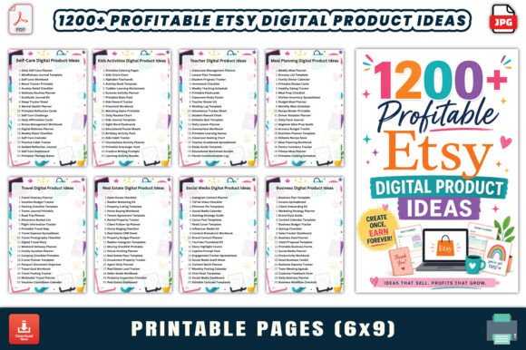 Download 1200+ Profitable Etsy Digital Product - Digital product Collection