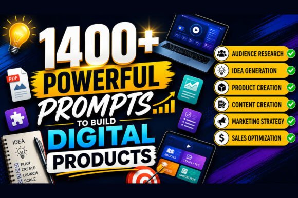 Download 1400+ Prompts to Build Digital Products - Digital product Collection