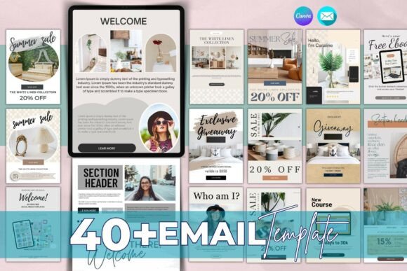 Download Email Marketing Template Canva Newslette - Email marketing Collection