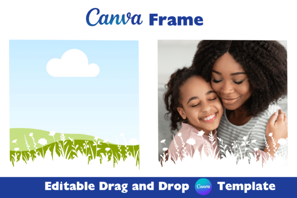 Download Flower Canva Photo Frame Template - Canva photo frame Collection