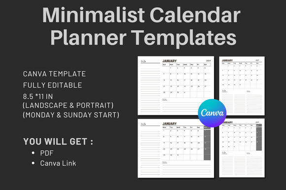 Download 2024 Minimalist Calendar - Premium Bundle