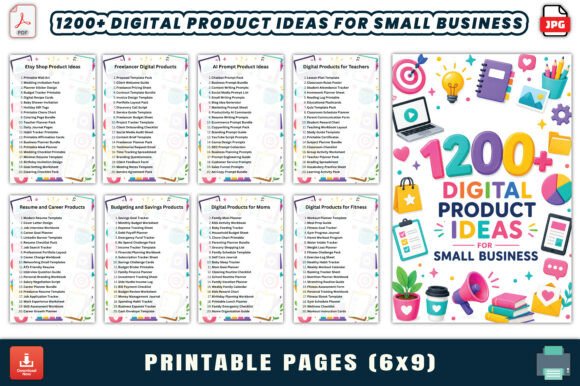 Download 1200+ Digital Product Ideas for Small - Digital product Collection