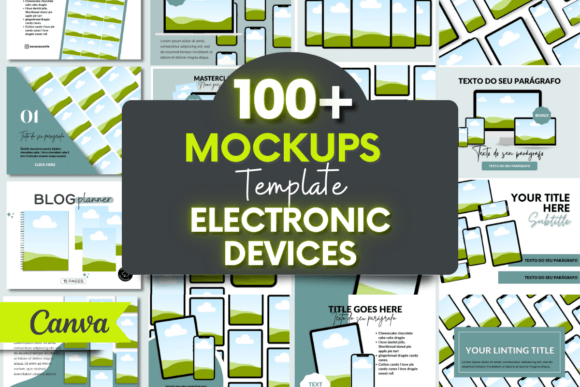 Download Digital Product Mockup, Canva Mockup - Digital product Collection