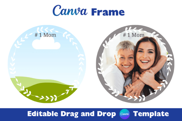 Download Laurel Leaf Canva Photo Frame Template - Canva photo frame Collection